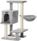 FEANDREA Albero per Gatti, Piccola Casetta da 84 cm, Grigio Chiaro PCT142W01