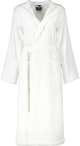 Cawö Home Bademäntel Damen Kapuze Uni 827 weiß - 67 L