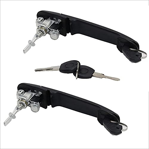 BGYZD TÜRGRIFF VORNE LINKS RECHTS MIT VERSCHLUSSFASS Passend für VW POLO 6N 6N1 6N2 Passend für SHARAN SEAT ALHAMBRA GALAXY 6N0837207C 6N0837207CD-2pcs