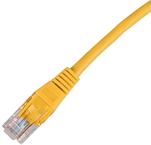 Plomo, CAT5E UTP, Amarillo 1M, Cables Ethernet, Cable de conexión Cat Patch