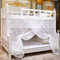 Zanzariera per Letto a Castello Zanzariera Trapezoidale a Doppio Strato per Uso Domestico Zanzariera Speciale per Letto a Castello Superiore e Inferiore 1.2/1.6 M1.35/1.5 M-Bianco Lillà,0.9 m x1.2 m,