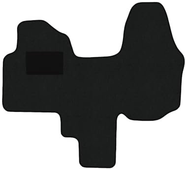 Fußmatten passend für Renault Trafic III Typ EG, FG, JG 2-Sitzer (Baujahr 2014-2024), Hit schwarz | 1-TLG | Umrandung schwarz