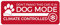 Auto Car Aufkleber Climate Controlled A/C CAR IS IN DOG MODE Kfz Temperatur Hinweis Englisch Folie selbstklebend | 10x4 Made in Germany, Größe: Rot
