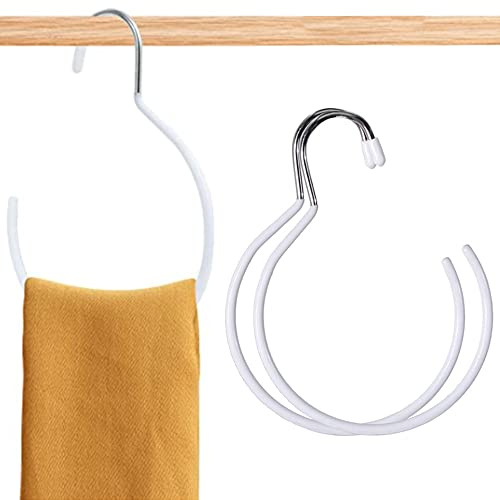 3 Stück Gürtelringe Krawattenhalter Kreisform Kleiderbügel Krawattenhalter mit Haken Schal Ring Kleiderbügel Gürtelhalter für Badetuch, Kleiderschrank, Krawatten, Schals, Gürtel, Handtaschen