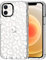 MOSNOVO für iPhone 12 Mini Hülle – Durchsichtige, schlanke, stoßfeste TPU+PC-Handyhülle, [6,6 Fuß Fallschutz/Anti-Abziehen] - Weißer Leoparden-Print