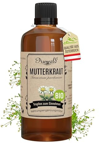 NEU! Auwald Mutterkraut Tropfen BIO – Hochwertiger Auszug, Extrakt, Essenz & Tinktur – 100% BIO Landwirtschaft, Frei von künstlichen Zusätzen und Farbstoffen, Hergestellt in Österreich – 100ml