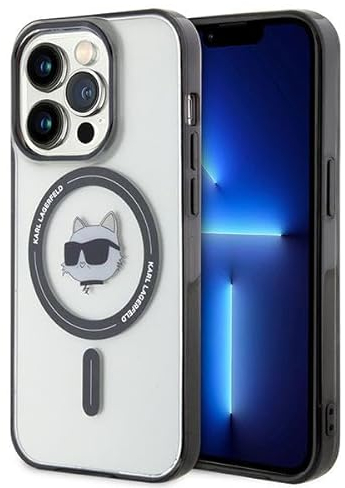 Karl Lagerfeld KLHMP15XHCHNOTK Hülle für iPhone 15 Pro Max 6.7 transparent hardcase IML Choupette`s Head