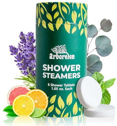 Shower Steamers-Shower Steamers Aromatherapy 8 Pack, Eucalyptus for Showers, All Natural Organic Shower Steamers, Self Care Gifts for Women,Gifts for Women,Gifts for Men