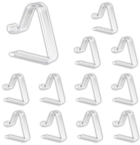 IheDovb 12 Stück Tischdeckenklammern, Kunststoff Transparent Tischdecke Clips Tischtuch Clips für Draußen Außentische Camping