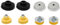 Hoypeyfiy 2 Sets Rear Shock Absorber Suspension Top Strut Mount with Dust Cover Shock Cap Replacement for BMW 1 3 Series X1 E81 E82 E84 E87 E88 E90 E91 E92 E93 33506771737