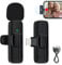 mizikuu Lavalier Mikrofon Kabellos, Wireless Microphone Bluetooth Handy Mikrofon Plug-Play Ansteckmikrofon Kabellos Aufzeichnung für Live Streaming, YouTube, TikTok, Vlog und Video