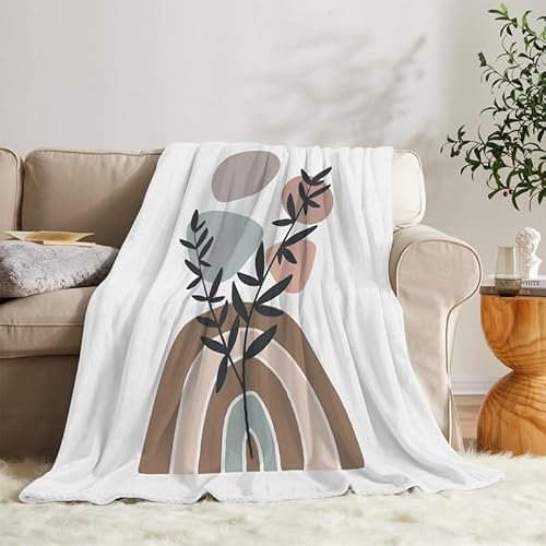 Flanell Fleecedecke Kuscheldecke Modern 150x200 Große, Anlage Sofa Decke Weiche mit Motiv, Microfaser Wohndecke Plaid Decke Wohnzimmer Couch