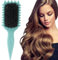 LOPHE Curl Defining Brush - Boar Bristle Hair Brush for Women & Girls, Detangling & Shaping Curls (Green)