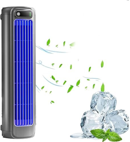 Shirem Cooling Ace, Relaxix Cooling Ace, Outfany Cooling Ace, Ventilateur De Refroidissement Pour Climatiseur Portable Silencieux Avec 3 Vitesses, Pour Chambre/bureau/cuisine,Black