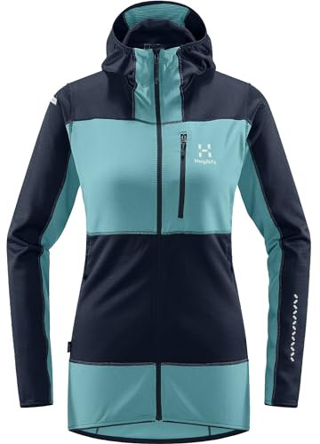 Haglöfs L.I.M Mid Fast Hood Women - Pile da donna, Rosa fresca, XS