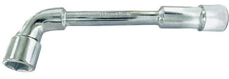 GOLDTOOLS Clé à Pipe Débouchée 21MM, 6 Pans x 6 Pans, Tête coudée à 90°, Frabriqué en Acier chrome vanadium (21MM)