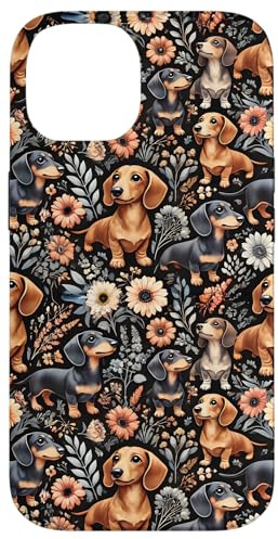 Cute Dachshund Weiner Dog Lovers Pattern Case for iPhone 14