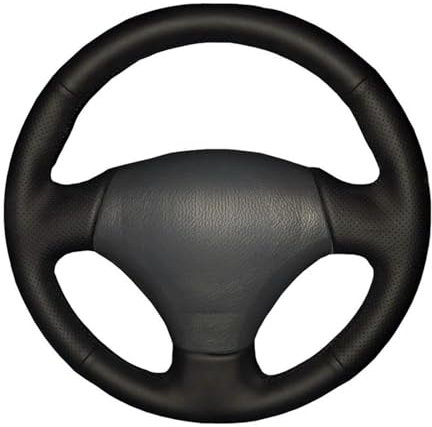 Auto Lenkradbezug Für V&ios Für M&ark 2 Für Corolla 2000 2001 2002 2003 2004 Künstliche Leder Auto Lenkrad Abdeckung Hand-genäht Schwarz Lenkradschoner(Light Bl Thread)