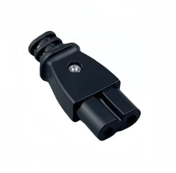 CONNETTORE SPINA DC VOLANTE IEC-320-C8 bipolare cavo alimentazione PC presa c7