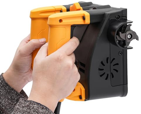 Fresadora de hormigón de 1200 W, 4000 r/min, profundidad de cepillado, 1-4 mm, ancho de 15 cm, fresadora de saneamiento con 2 escobillas de carbón, fresadora para paredes de cemento