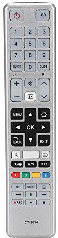 BAFOVY TV Remote Control for CT-8054, ABS Material, Long Distance, Large Buttons, Ideal for Smart TVs and Easy Use