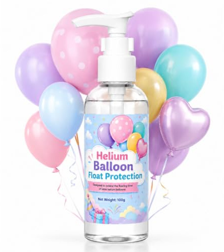 LAMXIN Fluide de protection pour ballons à l'hélium avec pompe - Traitement de revêtement en latex pour une durée de flottaison plus longue - 100 ml