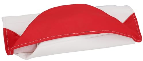 AKF Sitzbezug strukturiert, weiß/rot ohne Schriftzug - für Simson S50, S51, S70, KR51/2 Schwalbe, SR4-3 Sperber, SR4-4 Habicht