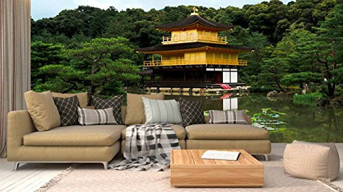 Fotomural vinilo pared Jardín japones | Varias Medidas 400x300cm | Ideal para la decoración de comedores, salones | Motivos Paisajisticos | Urbes, Naturaleza, Arte | Multicolor | Diseño Elegante