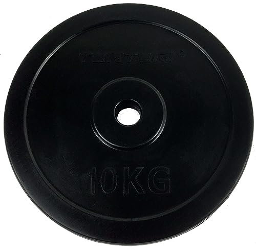 Tunturi Hantelgewichte, 30 mm, Gewichte für Langhantel und Kurzhantel, 10 kg