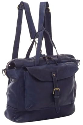 BZNA Berlin Rucksack Smilla Blau Backpacker Designer Rucksack Damenhandtasche Schultertasche Shopper