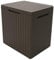 Keter City Box, Aufbewahrungsbox, Braun, Inhalt: 113L, Maße: HxTxB 55x44x57,8cm, ideal für Balkon und kleine Flächen