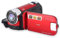 Topiky Videocamera portatile DV 1080P Full HD 16MP Videocamera digitale Schermo di rotazione a 270 ° Supporto digitale con zoom 16X Night Shoot, spina europea (Rosso)