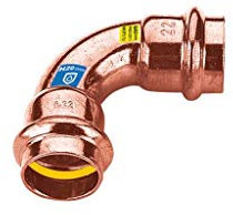 Raccordo Curva 90° Rame 22 Mm A Pressare F/f Frabo