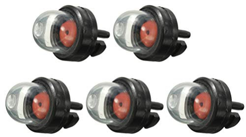 Cabilock Brennstoffbirne 5-Teilige Vergaser-Primer-Lampenpumpe Kunststoff-Kraftstoff-Lampenpumpe für Ersatzteile für Heckenscheren-Kettens?gen-Trimmer Vergaserbirne