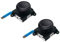 Jeylly Original 3D Analoger Joystick Joy-Con Ersatz-Reparatursatz für Links- / Rechts-Daumensticks mit 4 Y-Schrauben für Nintendo Switch Joycon Controller und Switch Lite-Konsole - 2er Pack Schwarz