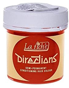 2 X New La Riche Directions Semi-Permanent Hair Color 88ml - Fluorescent Orange