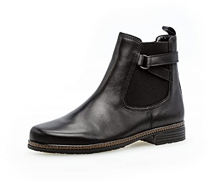 Gabor Damen Chelsea Boots, Frauen Stiefeletten,Wechselfußbett,Best Fitting,gefüttert,Women's,Woman,Ladies,Boots,Stiefel,schwarz,37.5 EU / 4.5 UK