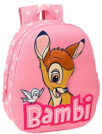 Safta 3D-Rucksack Bambi, hellrosa, 270x100x320 mm, Casual