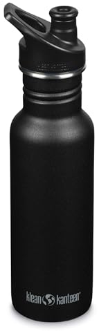 Klean Kanteen Unisex – Erwachsene Klean Kanteen-1008432 Flasche, Black, Edelstahl , One Size