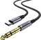 MOSWAG USB C auf 6,35 mm TRS 1M 1/4 Zoll Stereokabel, Typ C auf 1/4 Audio Adapter Aux Stereo Jack Kabel für Google Pixel 4XL, Galaxy Note, Lautsprecher, Kopfhörer, Mischpult und mehr