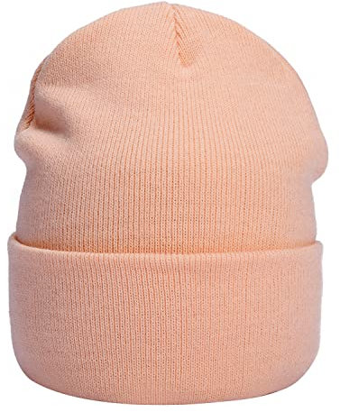 MASADA Damen und Herren Beanie Winter-Mütze - Apricot