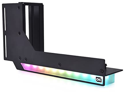 Alphacool Aurora Vertikales GPU-Bracket + PCI-E 3.0 x16 Riser Flachband-Kabel, 21 cm