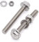 Glvaner Sechskantschraube M12-1,75 x 40 mm mit Sechskantmutter und flachen Unterlegscheiben, Edelstahl 304, Vollgewinde, Grobgewinde, Gewindeschrauben, 12 mm Sechskantschrauben und Muttern Sortiment