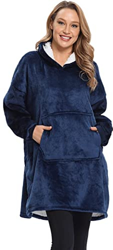 Cozyan Felpe con Cappuccio Donna Oversize Pullover Blanket Hoodie Super Confortevole Felpa Coperta con Tasca Sweatshirt Cappotto Felpa con Cappuccio da Donna per Autunno e Inverno