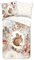 HIP Flanell Bettwäsche Romar Sand 1 Bettbezug 135 x 200 cm + 1 Kissenbezug 80 x 80 cm