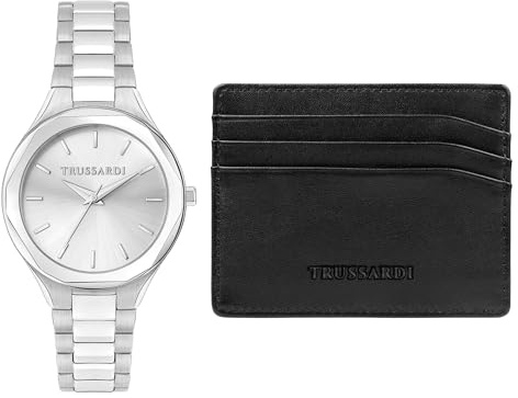 Trussardi Adult Analogue Quartz Watch with Stainless Steel Strap R2453157507, White