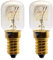 Quebec Oven Pygmy Lamp – SES E14 Small Edison Screw - Warm White Clear - Incandescent Traditional Replacement Light Bulb - Pack of 2 [Energy Class G] (40, watts)