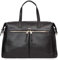 KNOMO Audley Leather Purse Laptop Tote Bag Shoulder Bag, Handbag for Women, Black