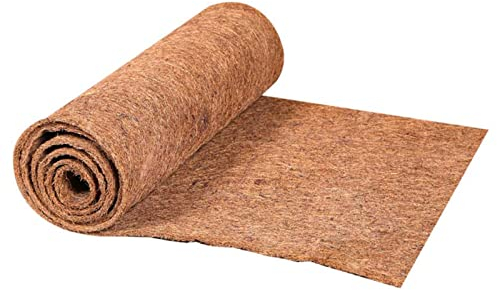 Kokosmatte, Natürliche Kokosfaser-Liner Rolle, Kokoseinlage für Blumenampel, Kokosfasermatten für Pflanzen Blumentopf Pflanzkörbe Gartendekoration, Reptilien Teppich Kokos, Kokosfaser Mulch atte