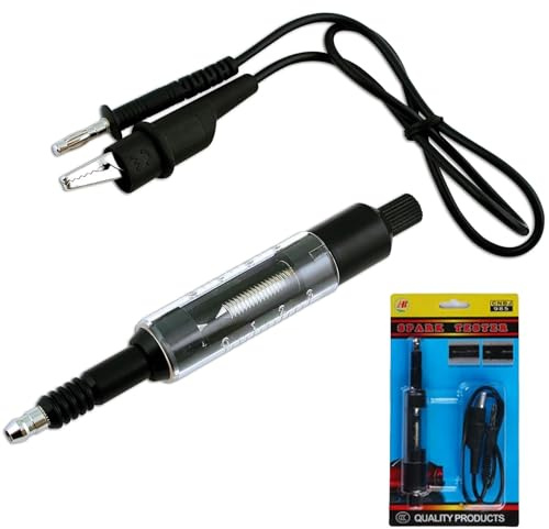 ANBOO Testeurs d'allumage, Bobine Allumage Moteur Testeur de Bougie D'allumage Réglable Outil de Diagnostic de Détecteur de Bobine de Moteur d'Allumage pour Voiture, Moto, Tondeuse à Gazon
